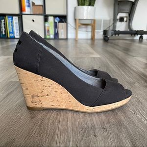 Toms | Stella Peep-Toe Wedges